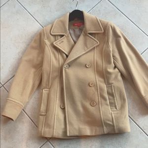 Anne Klein tan peacoat